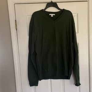 Cutter & Buck Forest Green V-Neck Sweater